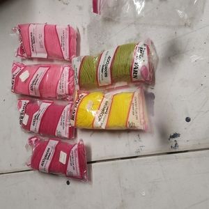 Latch hook string pieces craft rug